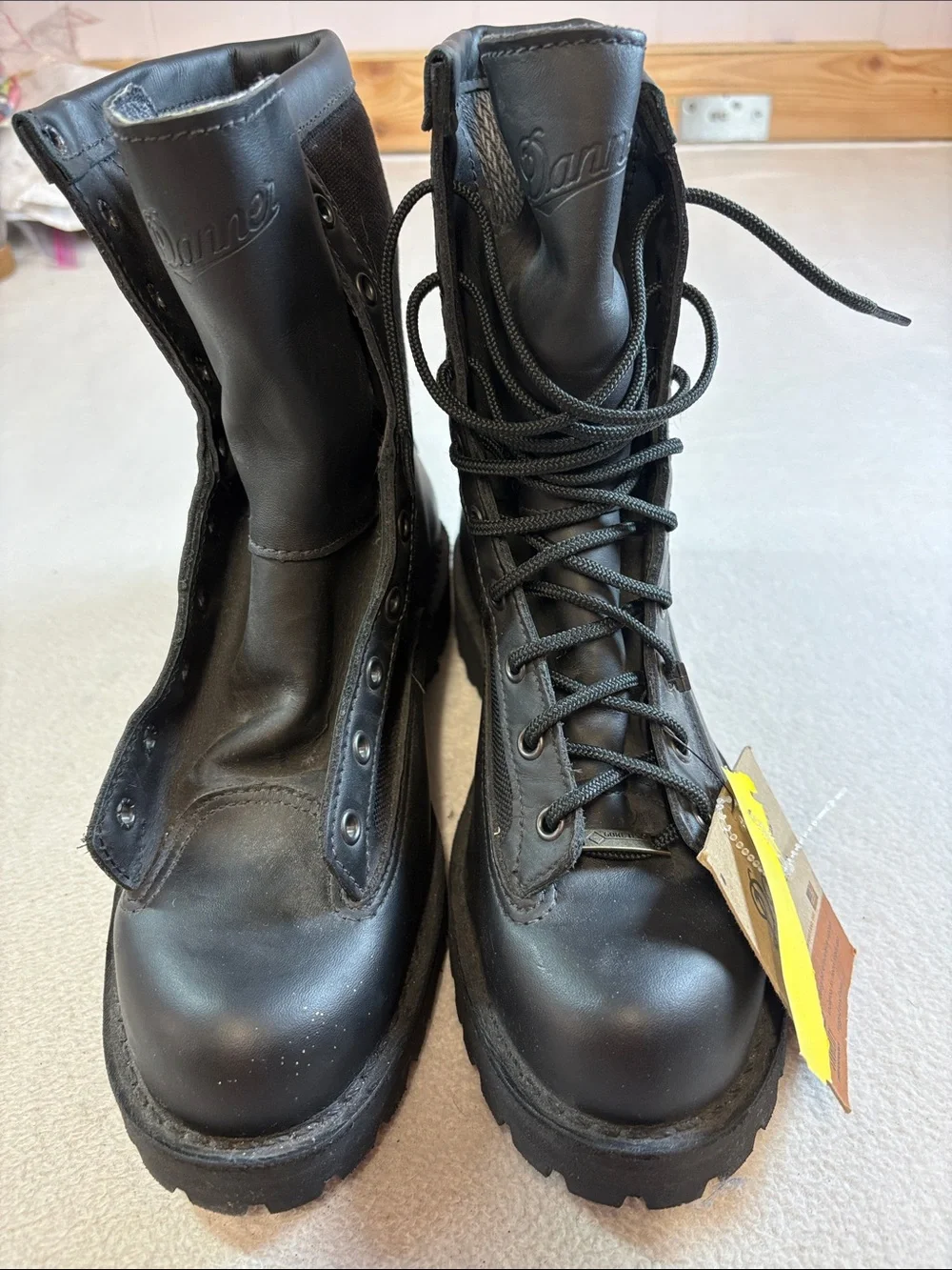 Danner Black Lace-Up Combat Boots